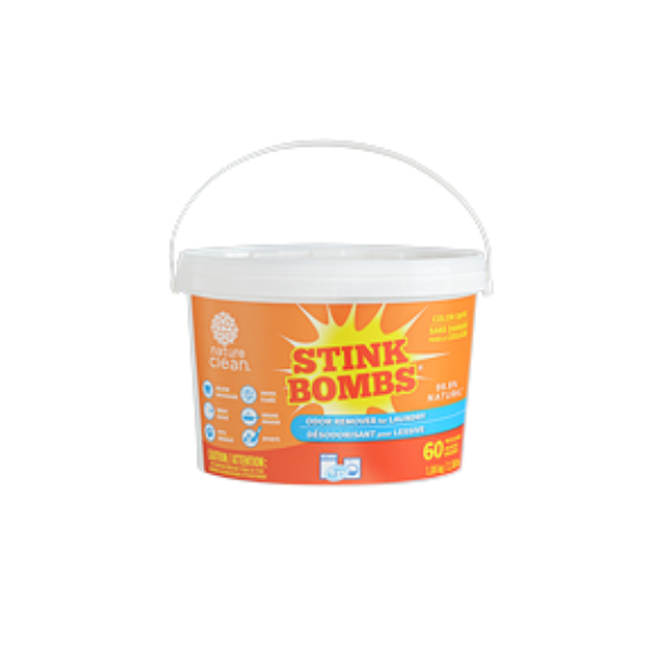 Nature Clean - Odour Remover Packs for Laundry 60ct Pail