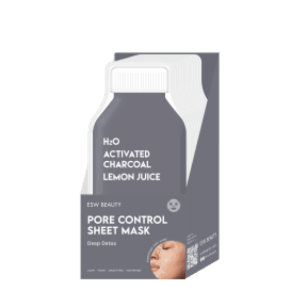 ESW Beauty - Detox Sheet Mask Activated Charcoal