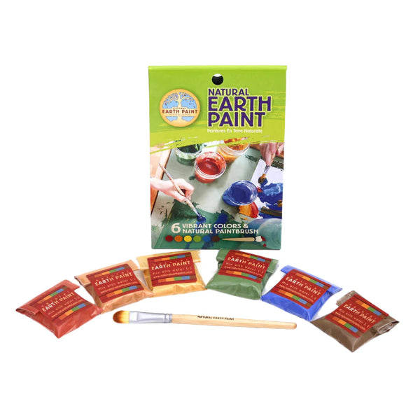 Natural Earth Paint - Natural Paint & Brush Set