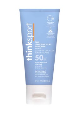 thinksport - Clear Zinc Active Face SPF 50 2oz