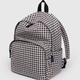 Baggu - Large Nylon Backpack Black & White Gingham