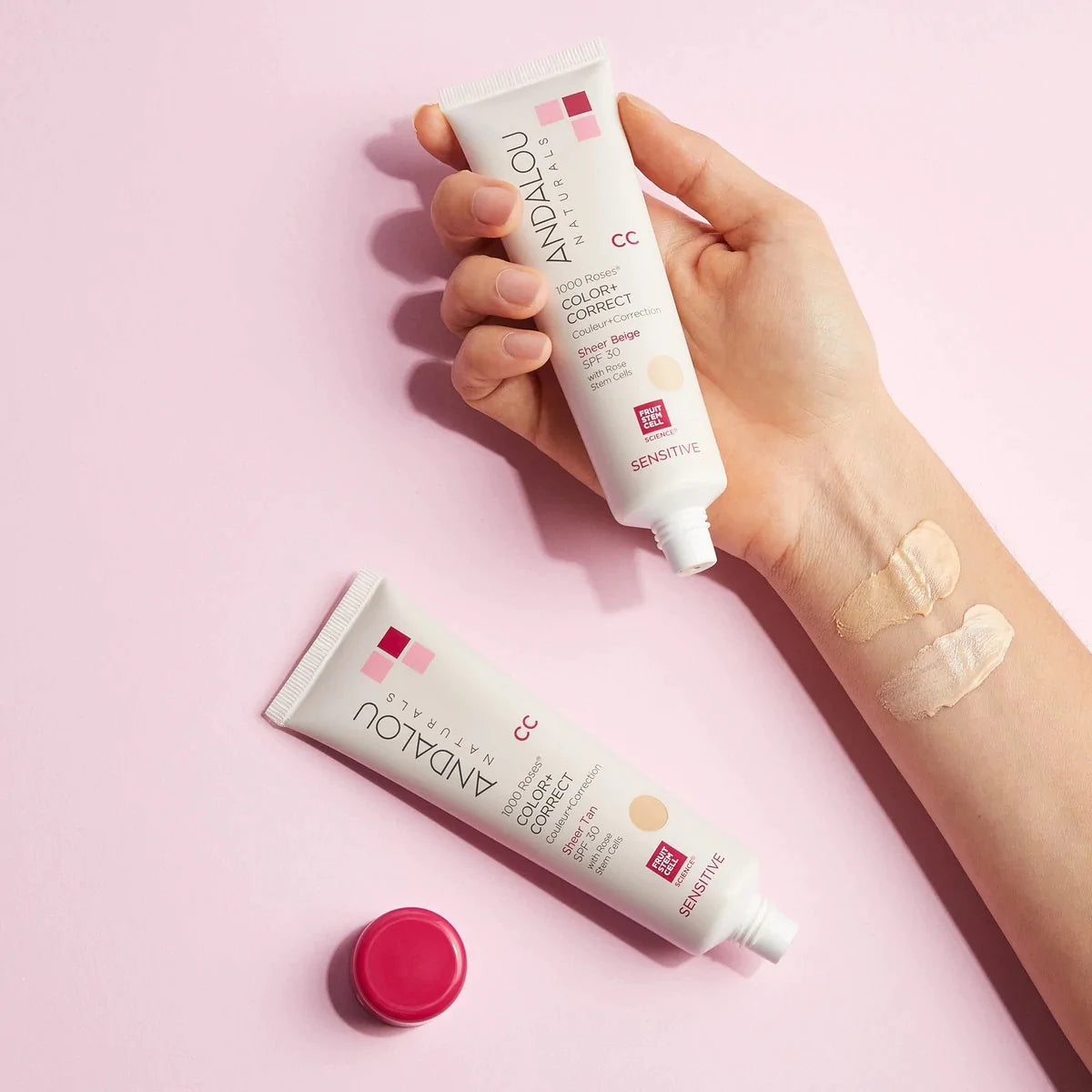 Andalou - 1000 Roses CC Cream Sheer Beige SPF 30