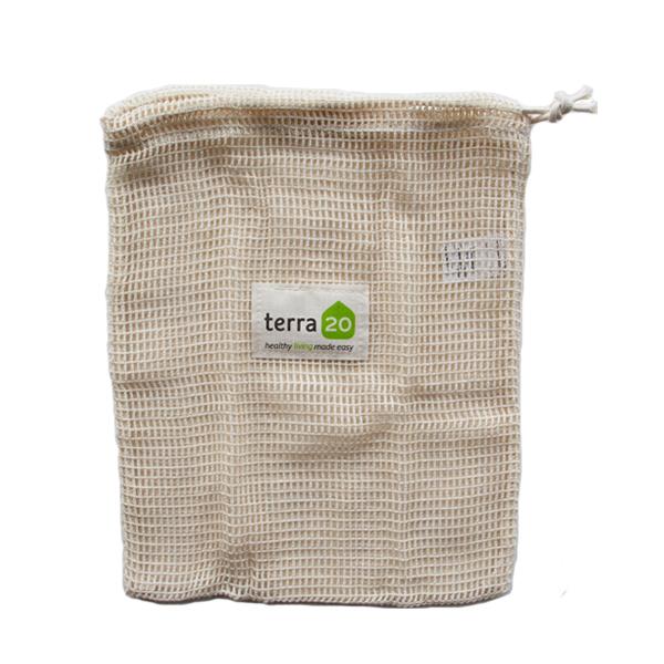 terra20 - Mesh Cotton Bag 12"x14"