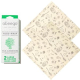Abeego - Large Square Beeswax Food Wrap 2 pack