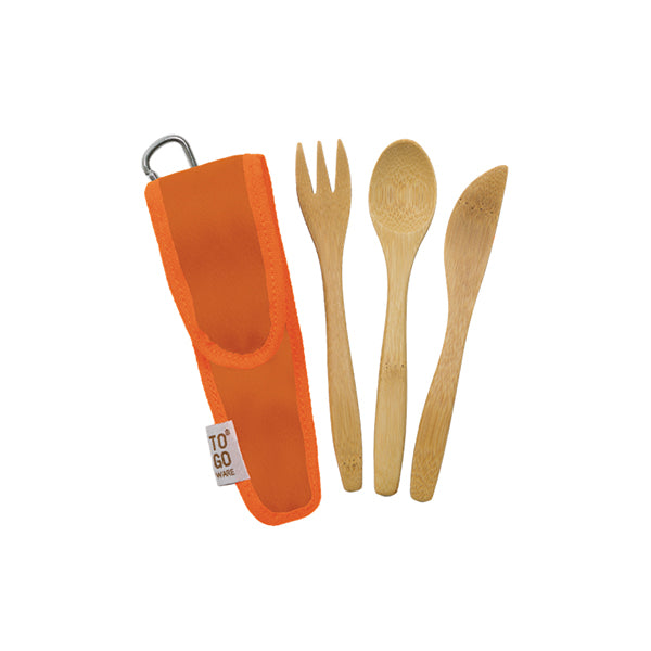 ToGo Ware - Kids Bamboo Utensil Set Orange