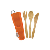 ToGo Ware - Kids Bamboo Utensil Set Orange