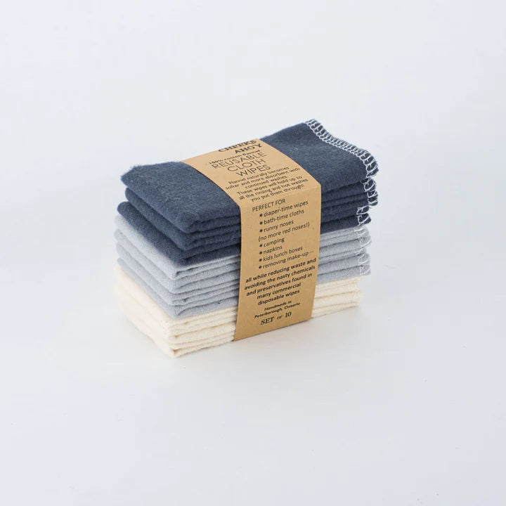 Cheeks Ahoy - Reusable Cloth Wipes 10pk