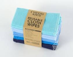 Cheeks Ahoy - Reusable Cloth Wipes 10pk