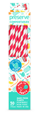 Preserve - Compostable Straws  Red Lily