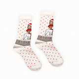 Pokoloko - Dotted Alpaca Holiday Socks
