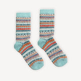 Pokoloko - Alpaca Crew Socks Multi Aqua