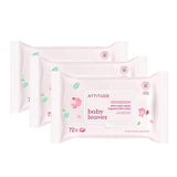 Attitude - Baby Wipes Unscented 3pk