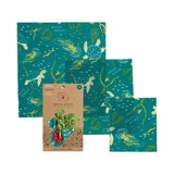 Bee's Wrap - Sandwich Wrap 3pk Assorted Ocean Blue