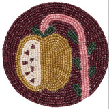 Danica Studio - SINGLE Beaded Pome Coaster Golden Quince