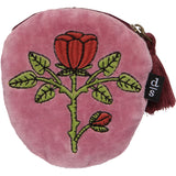 Danica Studio - Embroidered Coin Purse Rose Briar