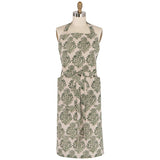 Danica Heirloom - Block Print Apron Viridian