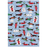 Danica Jubilee - Printed Tea Towel Dashing Dachshunds Christmas