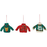 Danica Jubilee - Wool Ornaments Set of 3 Merry Knitmas
