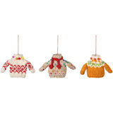 Danica Jubilee - Wool Ornaments Set of 3 Sweater Party