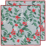 Now Designs - Recycled Microfibre Dishcloth Set of 2 Merry Berry Christmas