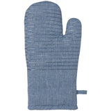 Now Designs - Oven Mitt Silicone-Cotton Oxford Blue