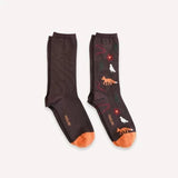 Pokoloko - 2 Pack Alpaca Socks Fox & Dove S/M