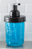 Jarmazing - Mason Jar (Wide Mouth) Foaming soap dispenser Black