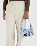 Baggu - Mini Nylon Shoulder Bag Embroidered Ballet Icons