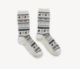 Pokoloko - Alpaca Kids Socks Print White 4-8Y