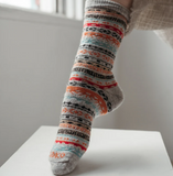 Pokoloko - Alpaca Socks Crew Multi Grey L/XL