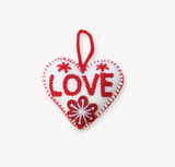 Pokoloko - Hand Embroidered Ornament Love Heart