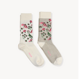 Pokoloko - Wildflower Pima Socks Pack of 2 Neutral S/M