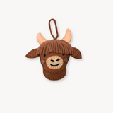 Pokoloko - Hand Embroidered Ornament Highland Cow