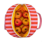Fluf - Zipper Lunch Awning Stripe Chili Pink