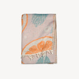 Pokoloko - Turkish Cotton Towel Orange and Leaf