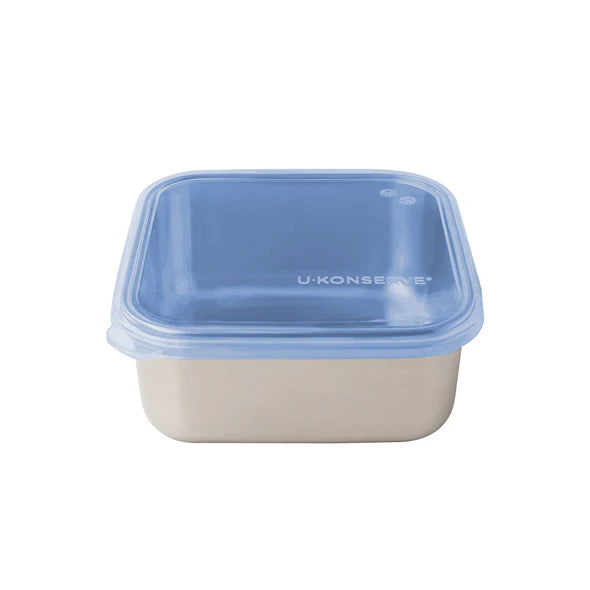 UKonserve - Square Container with Silicone Lid Cosmic Blue 30oz