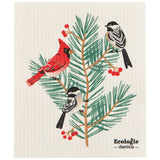 Ecologie - Swedish Dishcloth Birds & Boughs Christmas