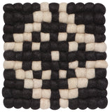 Danica Heirloom - Recycled Wool Felt Trivet  Ember Dot 8x8"