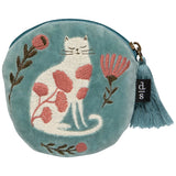 Danica Studio - Embroidered Coin Purse Catbloom