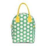 Fluf - Zipper Lunch Bag Dot Spring Green