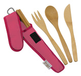 ToGo Ware - Bamboo Utensil Set Honeysuckle Pink