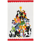 Danica Jubilee - Decorative Dishtowel Kitty Carol Christmas