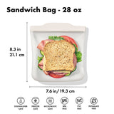 OXO - Silicone Reusable Sandwich Bag 828mL Oat