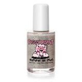 Piggy Paint silver glitter nail polish bottle on a white background
