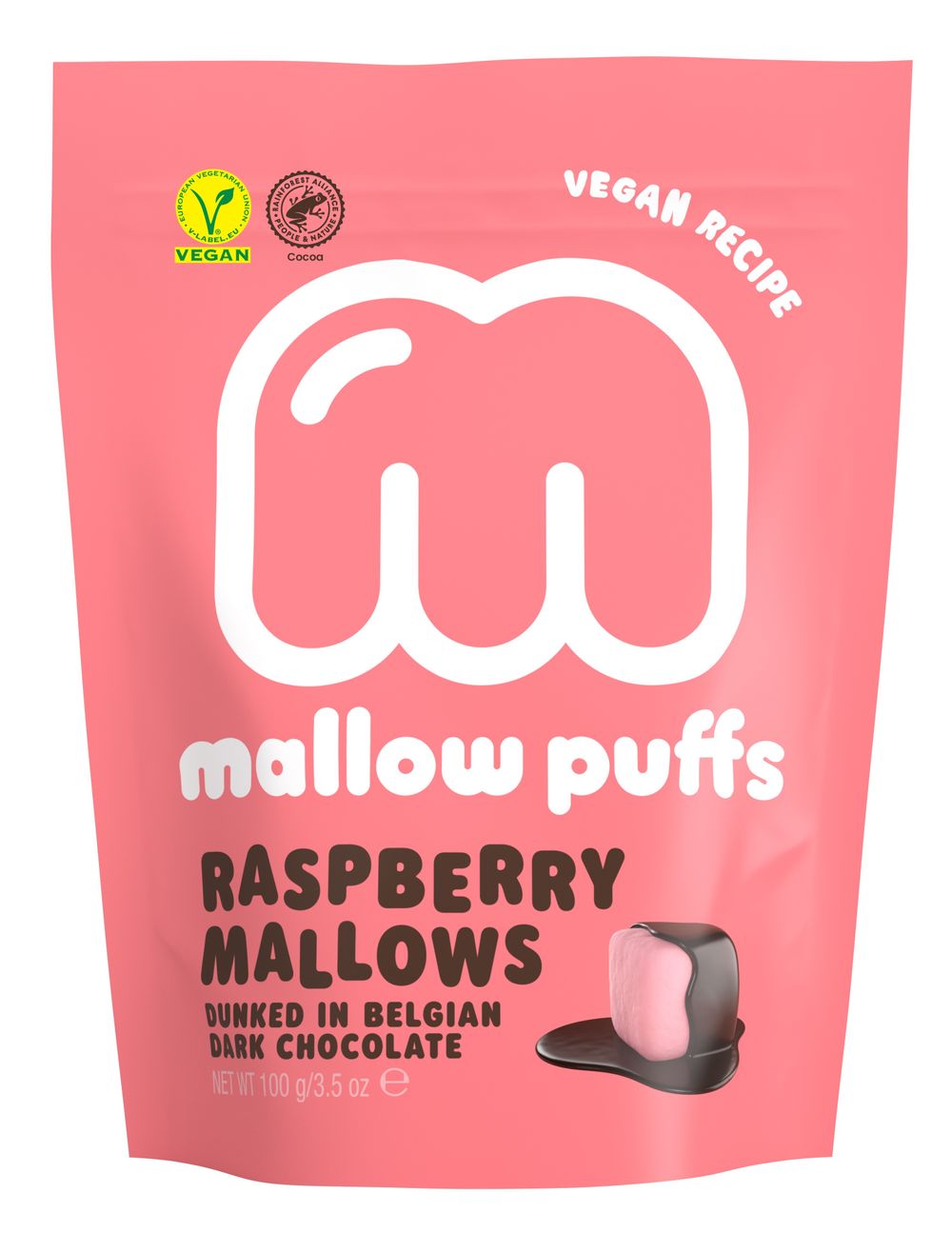 Mallow Puffs - Raspberry & Dark Chocolate