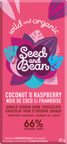 Seed & Bean - Coconut & Raspberry Extra Dark Chocolate 66% Bar