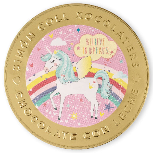 Simon Coll - Unicorn Medallion Milk Chocolate 60g