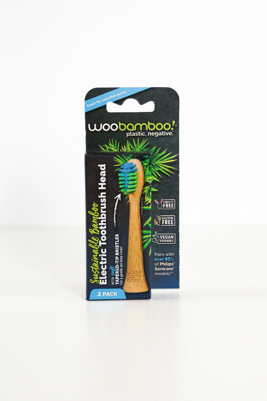 WooBamboo - Bamboo Electric Toothbrush Heads 2pk