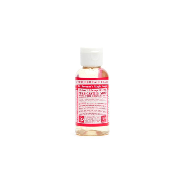 Dr. Bronners - Castile Liquid Soap Rose Oil Travel Size