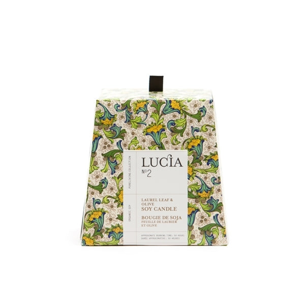 Lucia - Soy Candle Olive & Laurel Leaf
